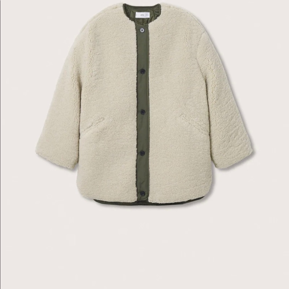 NWT Faux Shearling Mixed Jacket